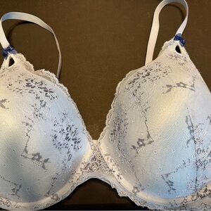Elegant Lace Blue Bra